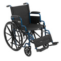 Drive Medical Blue Streak Wheelchair - 18" Seat bls18fbd-sf